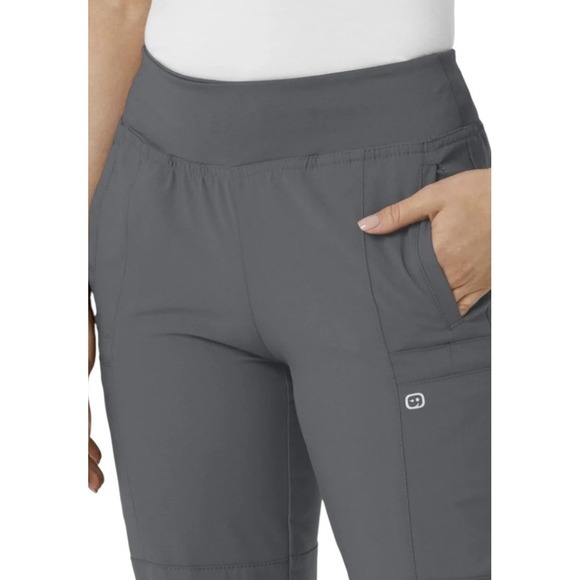 Wink W123 Women's Comfort Waist Cargo Jogger Scrub Pants XXS Pewter - Picture 5 of 8